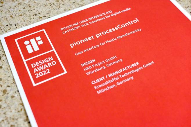 克劳斯玛菲荣获2022年iF设计奖